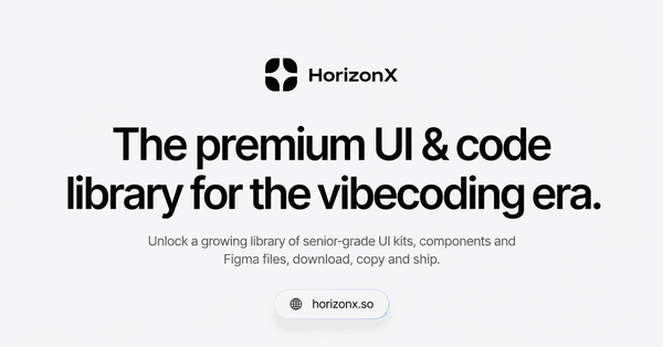 HorizonX: Premium UI & Code Library for Vibecoding